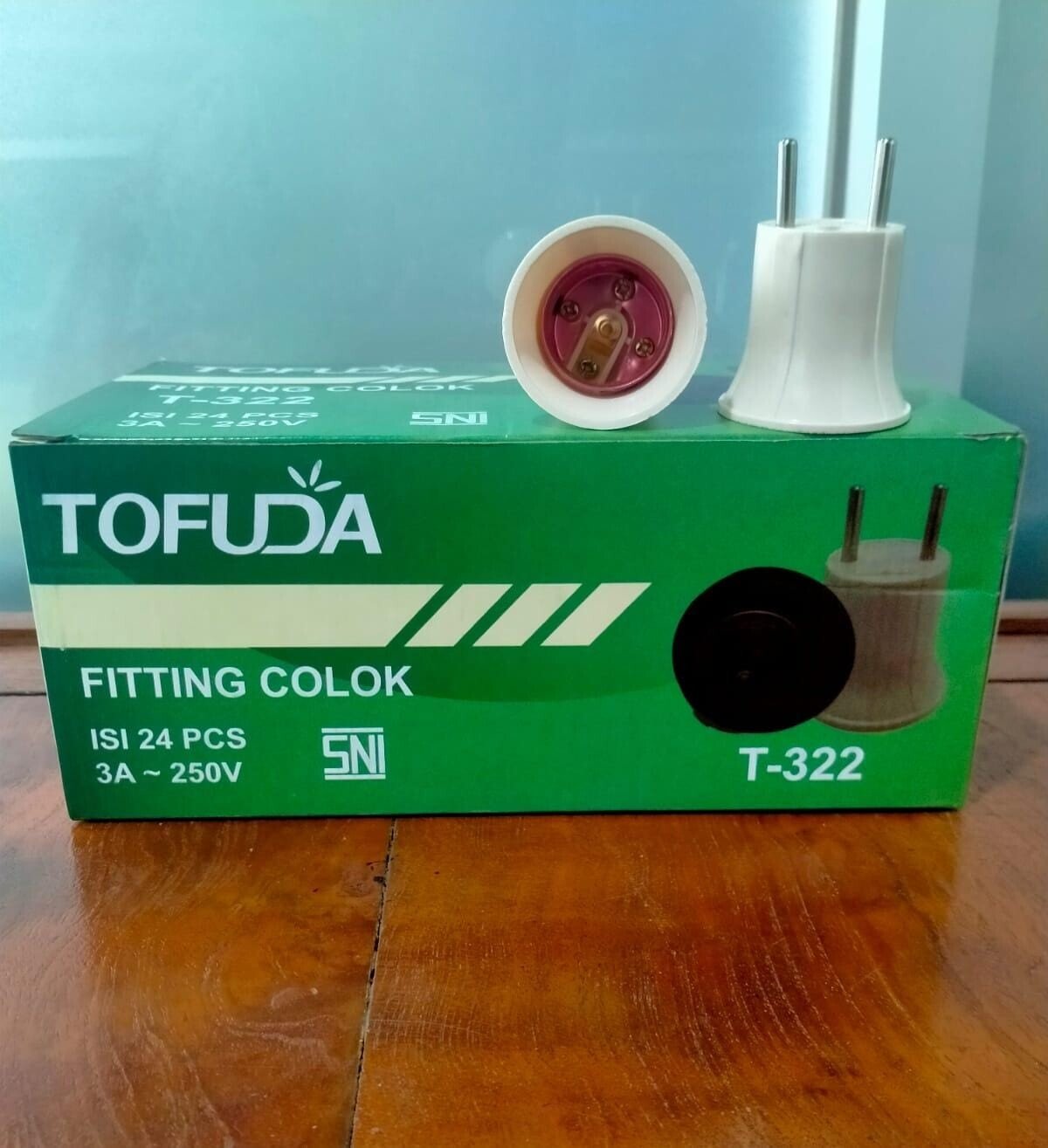 FITTING | ⚡LISTRIK LAMPU & ELEKTRONIK | FITTING COLOK TOFUDA PUTIH T ...